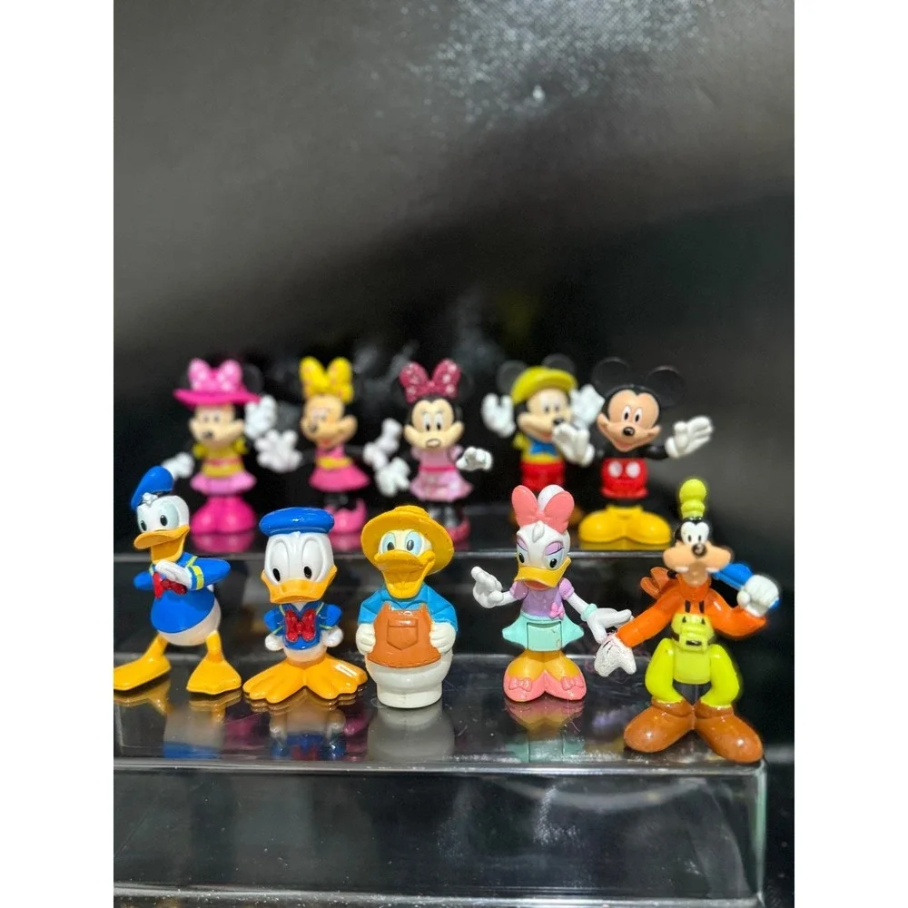 Disney Mickey Mouse Minnie Donald Daisy Goofy 10 Piece‎ Mini Figure  Collection